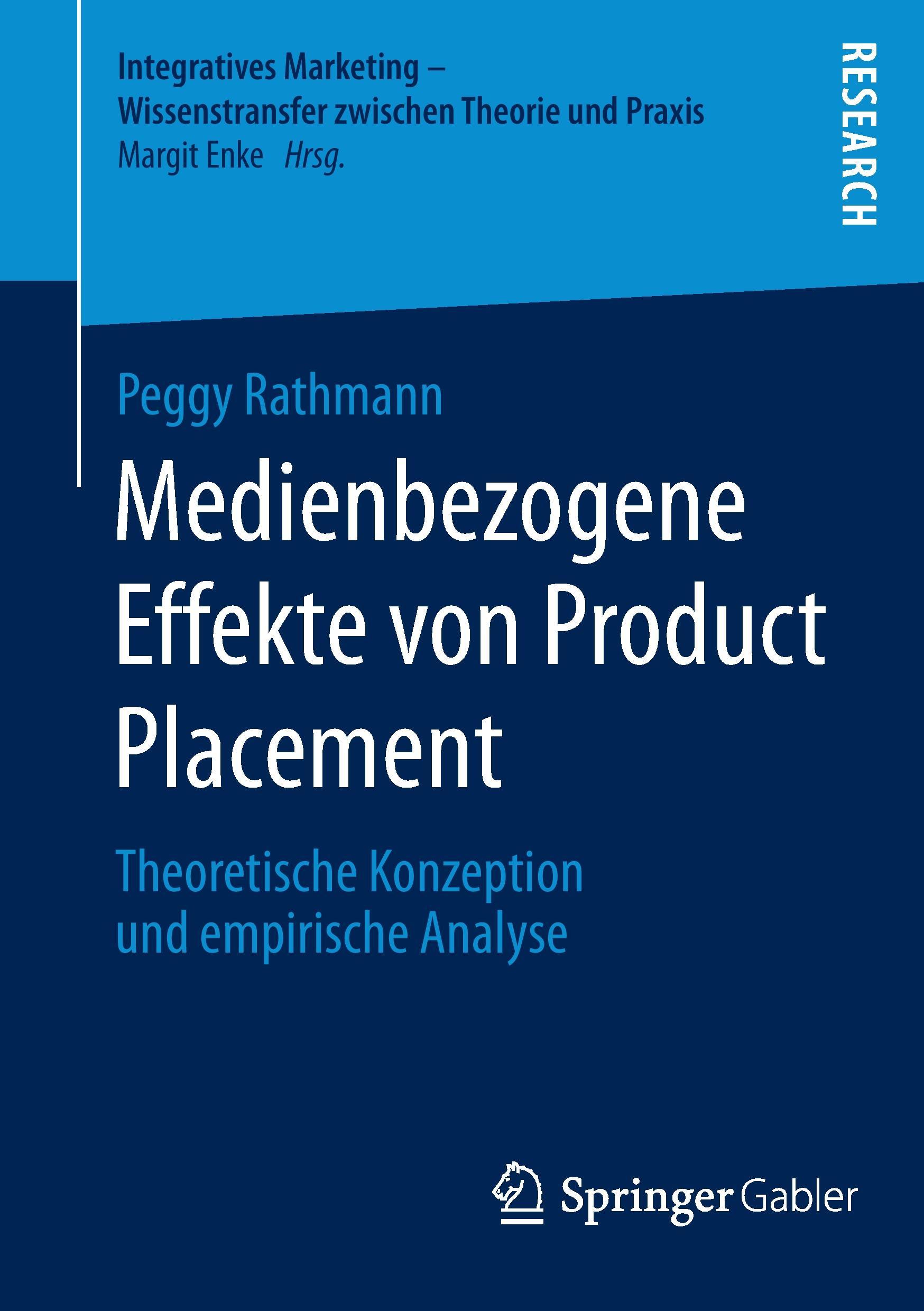 Vorderes Coverbild Medienbezogene Effekte von Product Placement