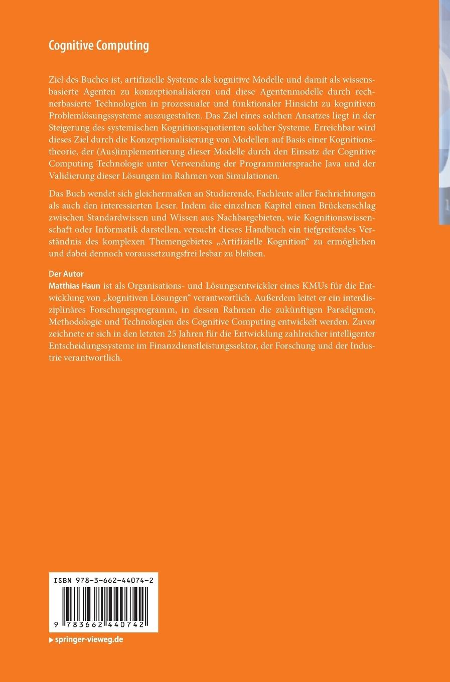 Rückseitencover Cognitive Computing