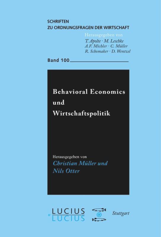 Vorderes Coverbild Behavioral Economics und Wirtschaftspolitik