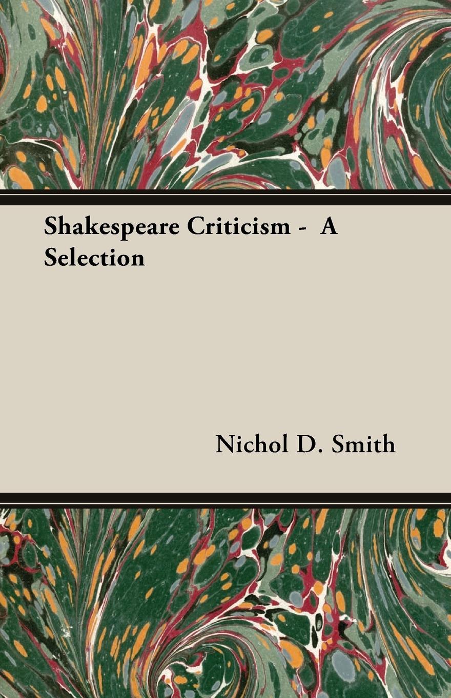 Vorderes Coverbild Shakespeare Criticism -  A Selection