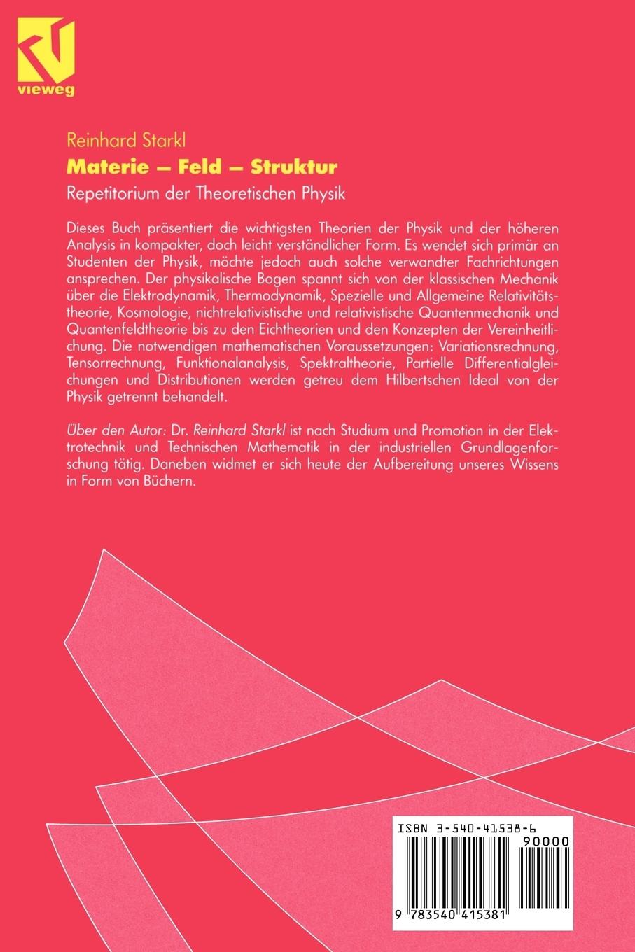 Rückseitencover Materie - Feld - Struktur