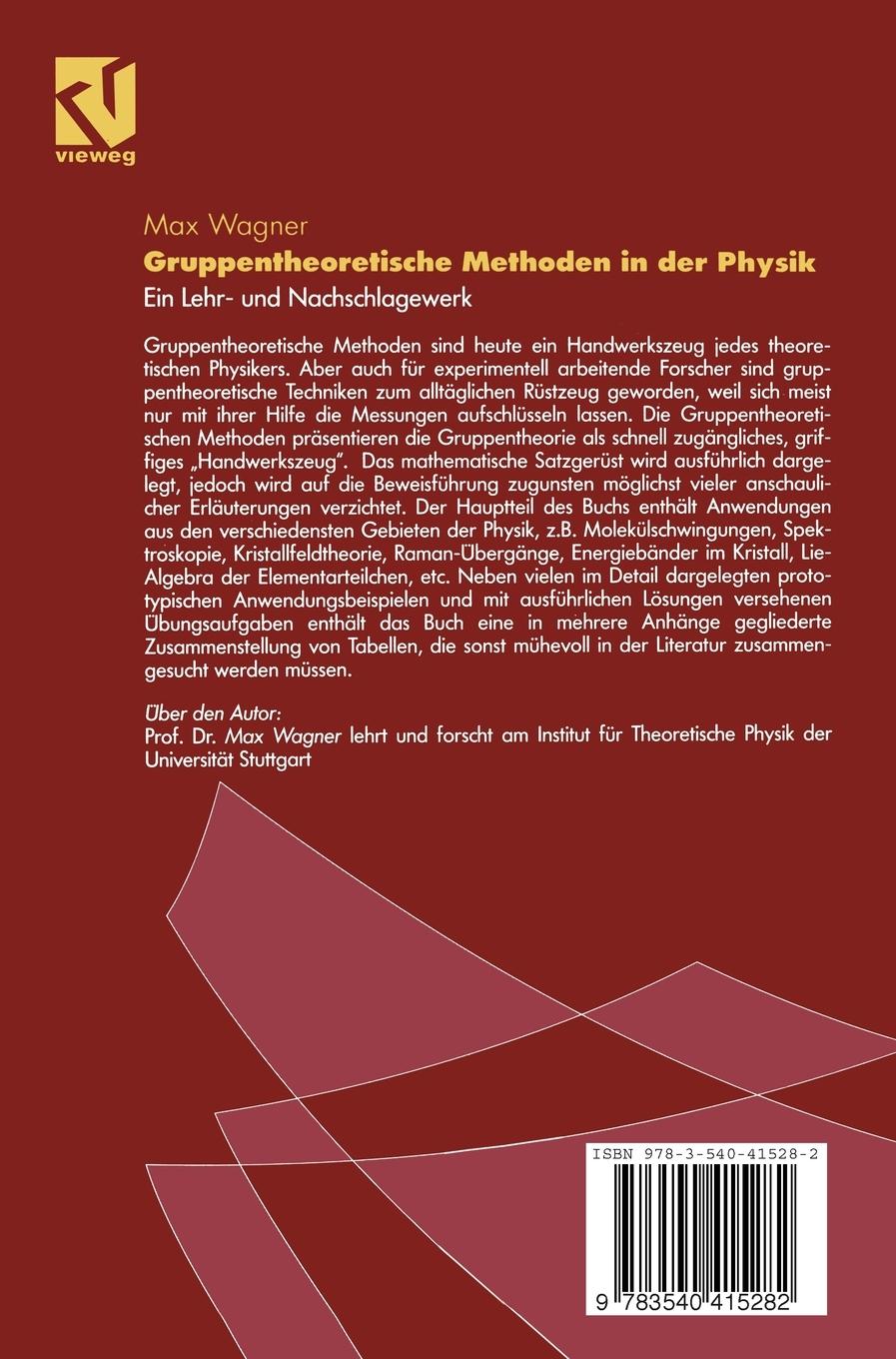 Rückseitencover Gruppentheoretische Methoden in der Physik