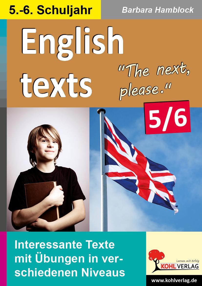 Vorderes Coverbild English texts - The next, please. / 5.-6. Schuljahr