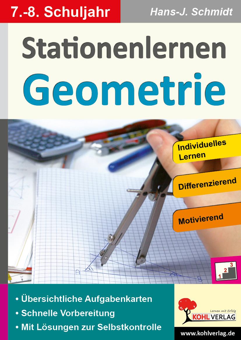 Vorderes Coverbild Stationenlernen Geometrie / Klasse 7-8