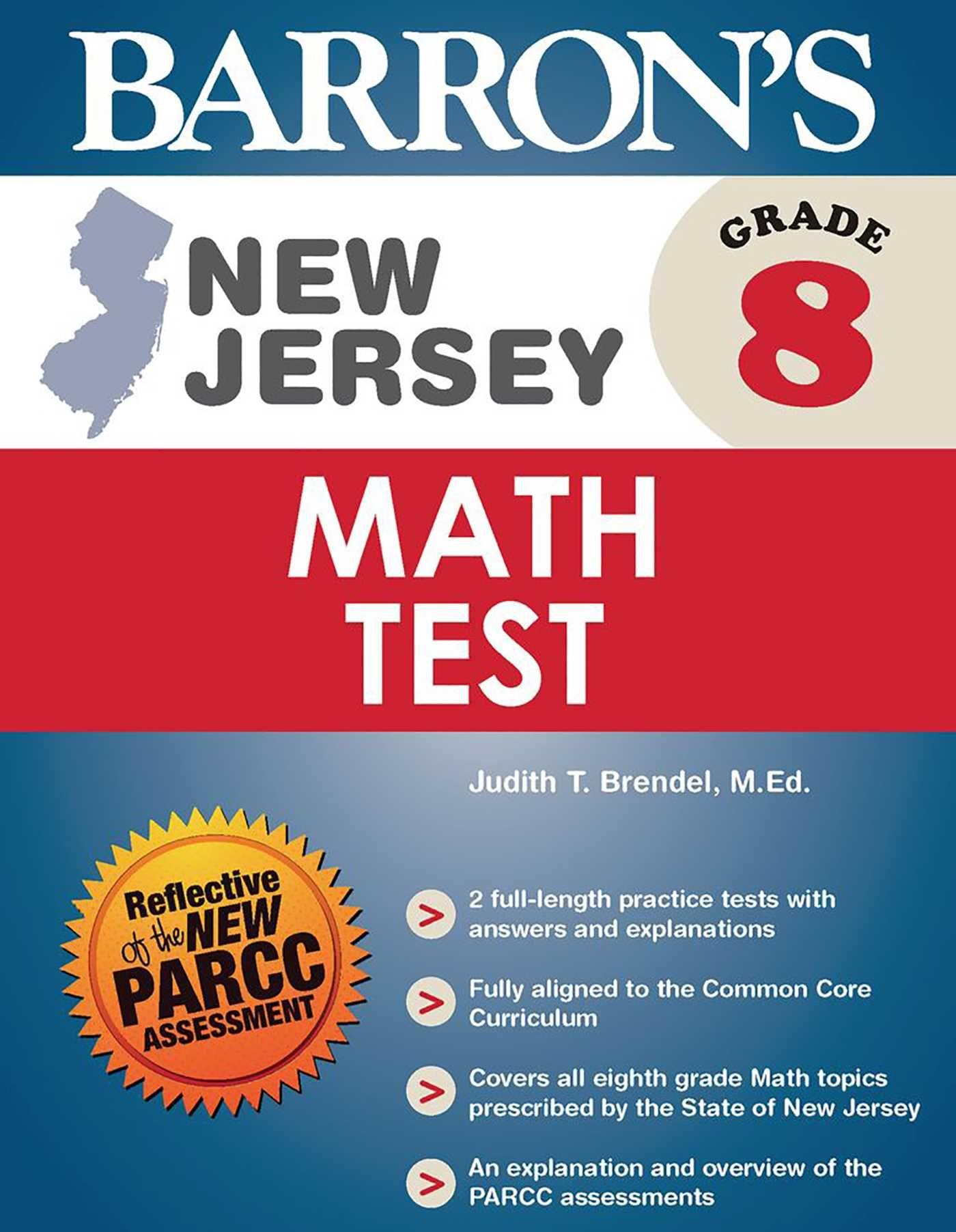 Vorderes Coverbild New Jersey Grade 8 Math Test