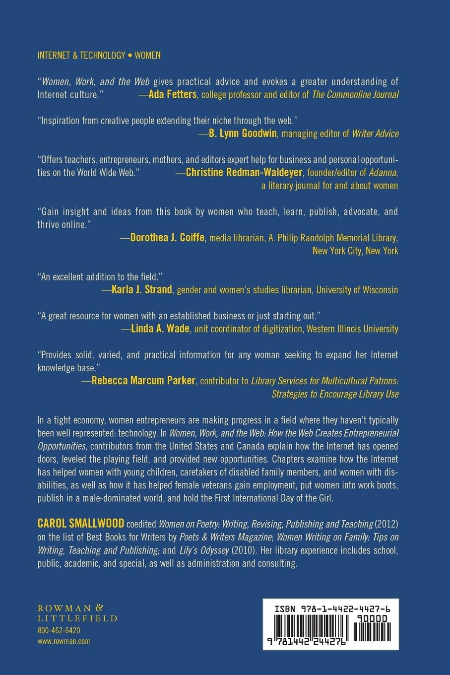 Rückseitencover Women, Work, and the Web