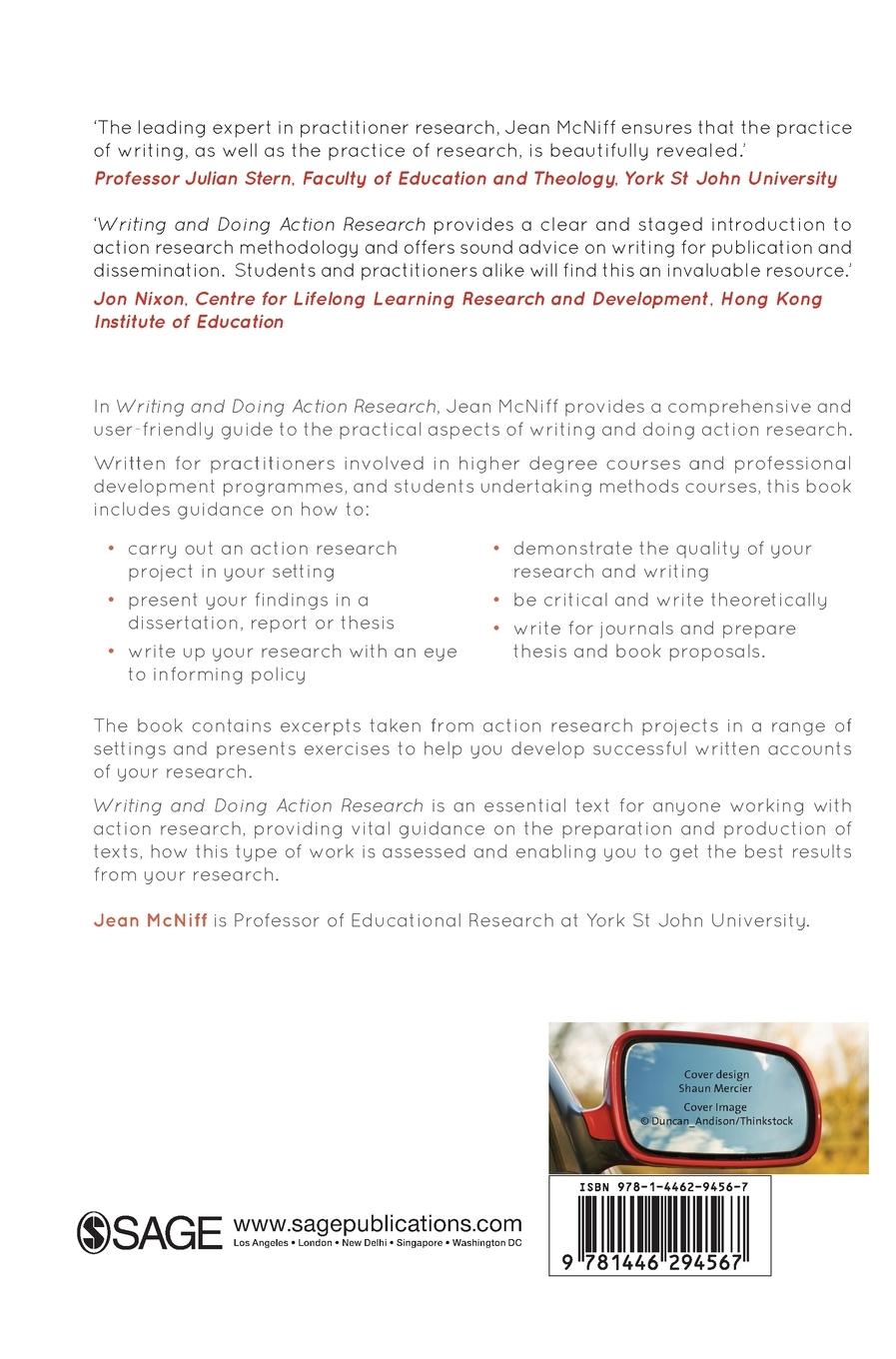Rückseitencover Writing and Doing Action Research