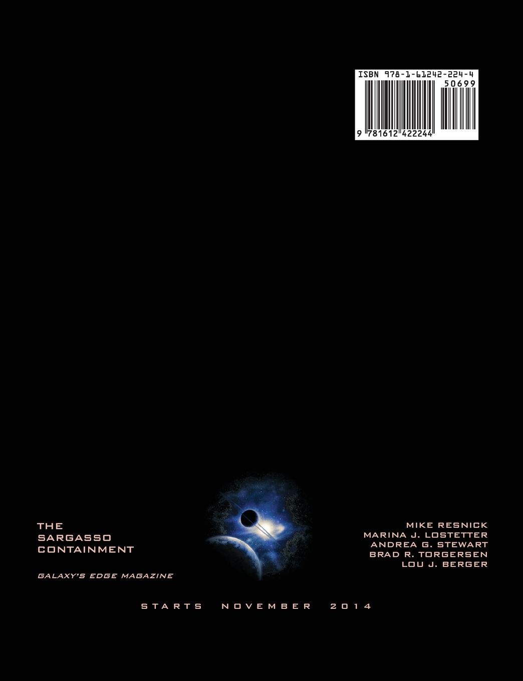 Rückseitencover Galaxy's Edge Magazine