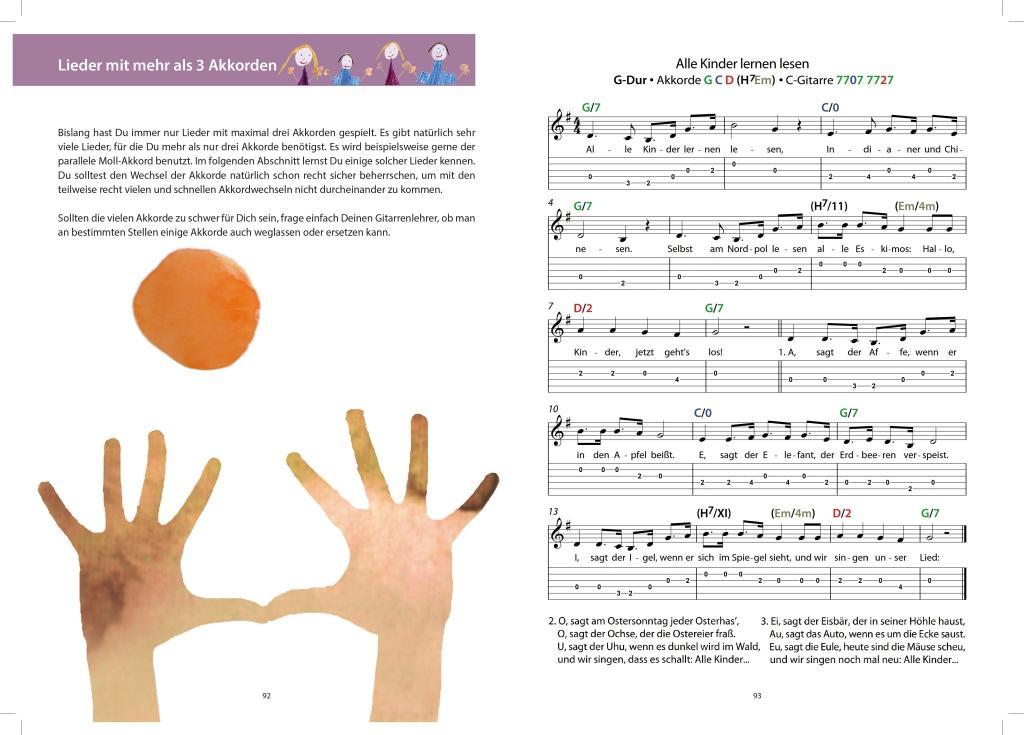 Beispielinhalt (Bild) Kinderlieder