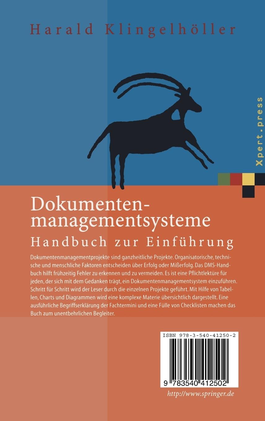 Rückseitencover Dokumentenmanagementsysteme