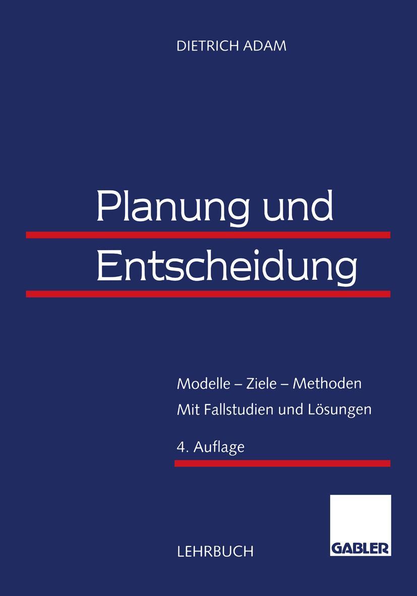Vorderes Coverbild Planung und Entscheidung