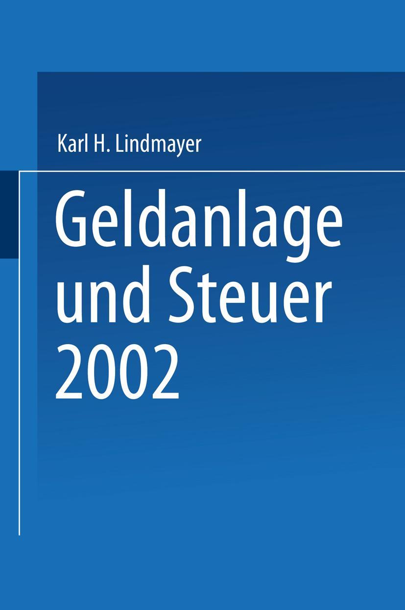 Vorderes Coverbild Geldanlage und Steuer 2002