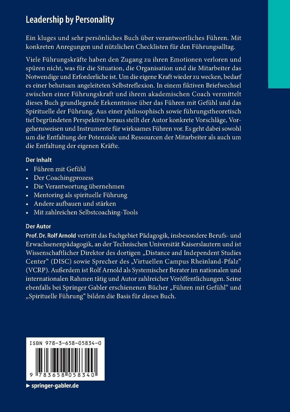 Rückseitencover Leadership by Personality