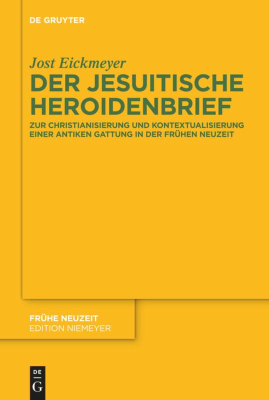 Vorderes Coverbild Der jesuitische Heroidenbrief