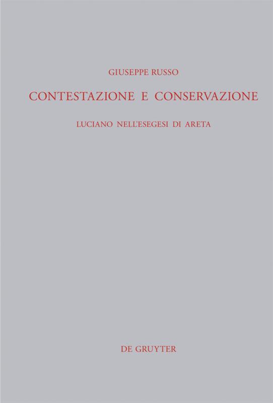 Vorderes Coverbild Contestazione e conservazione