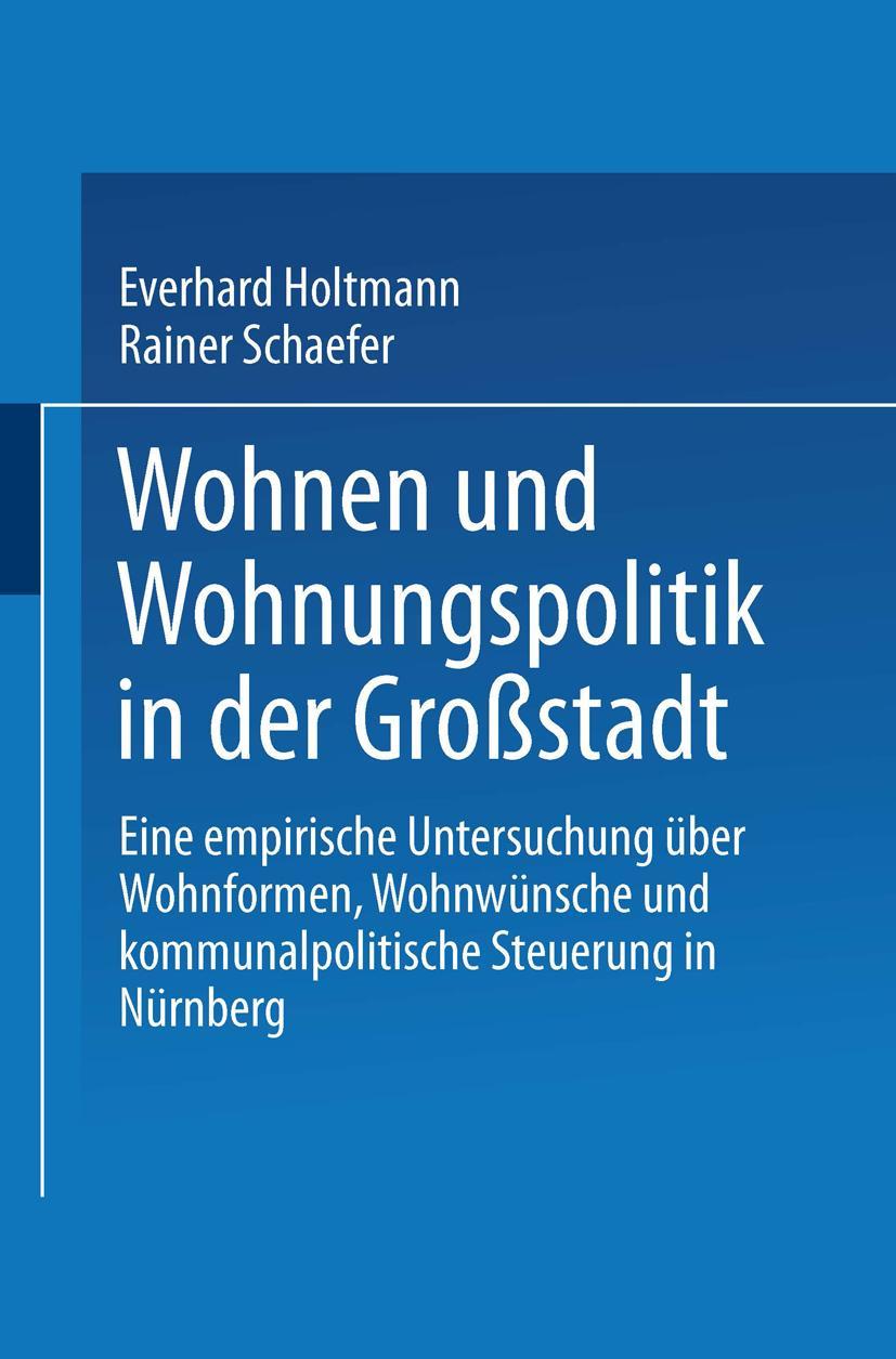 Vorderes Coverbild Wohnen und Wohnungspolitik in der Großstadt