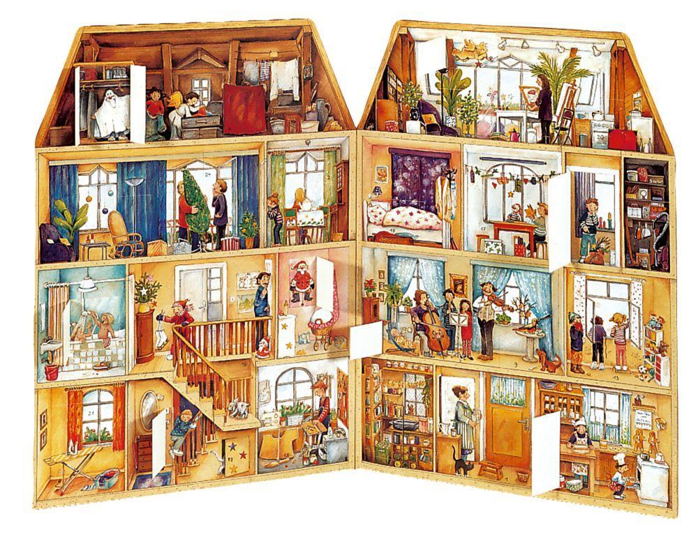 Beispielinhalt (Bild) "Adventskalender ""Im Weihnachtshaus"""