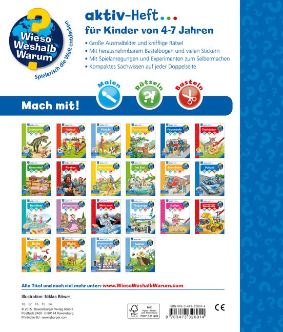 Beispielinhalt (Bild) Wieso? Weshalb? Warum? aktiv-Heft: Feuerwehr