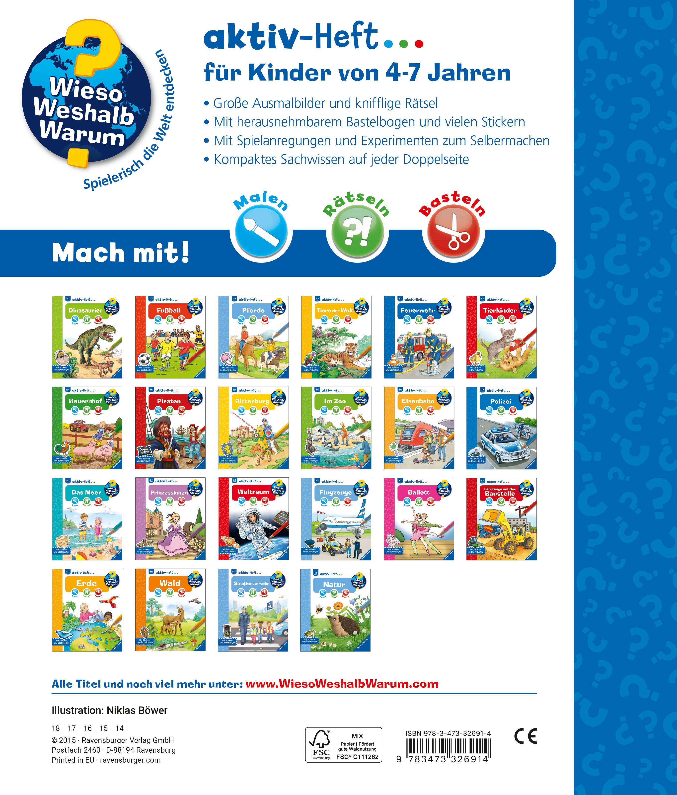 Rückseitencover Wieso? Weshalb? Warum? aktiv-Heft: Feuerwehr