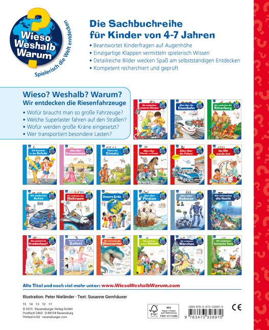 Beispielinhalt (Bild) Wieso? Weshalb? Warum?, Band 6: Wir entdecken die Riesenfahrzeuge