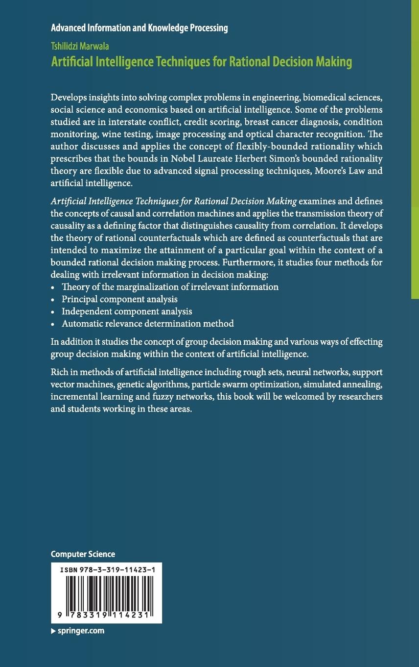 Rückseitencover Artificial Intelligence Techniques for Rational Decision Making