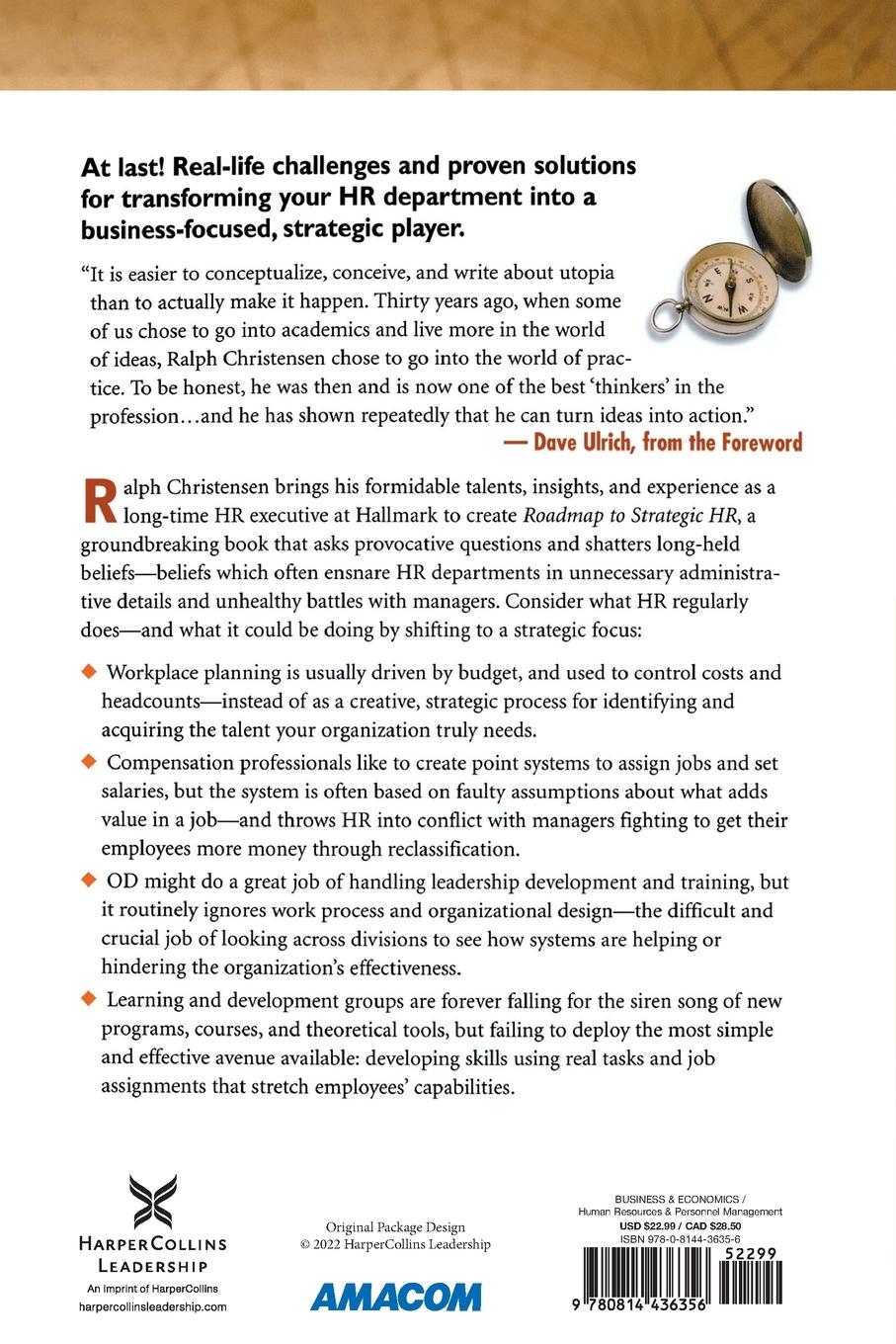 Rückseitencover Roadmap to Strategic HR