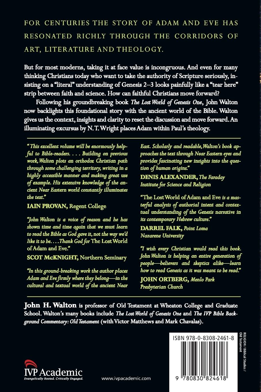 Rückseitencover The Lost World of Adam and Eve