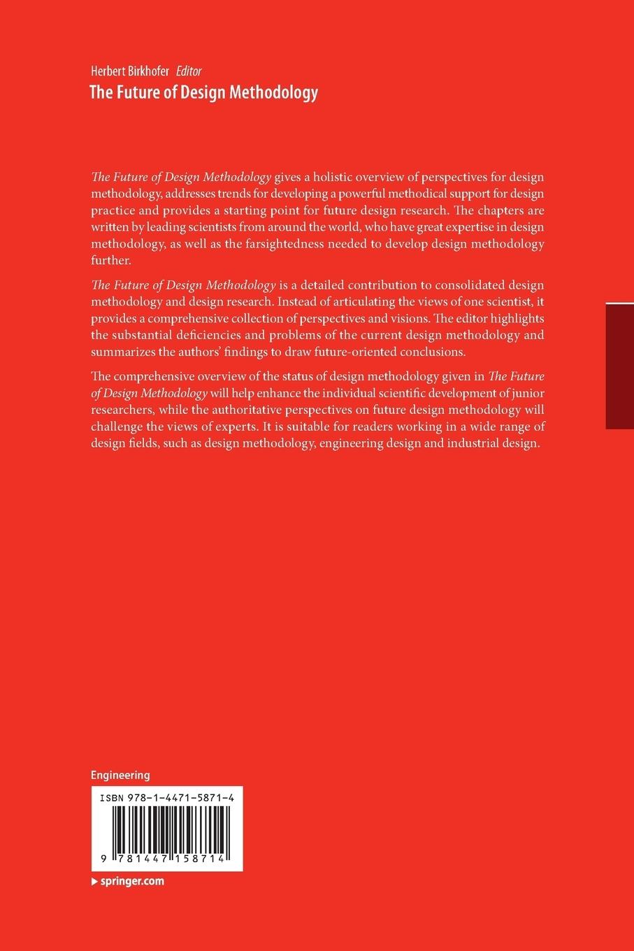 Rückseitencover The Future of Design Methodology