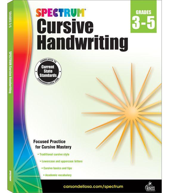 Vorderes Coverbild Spectrum Cursive Handwriting, Grades 3 - 5