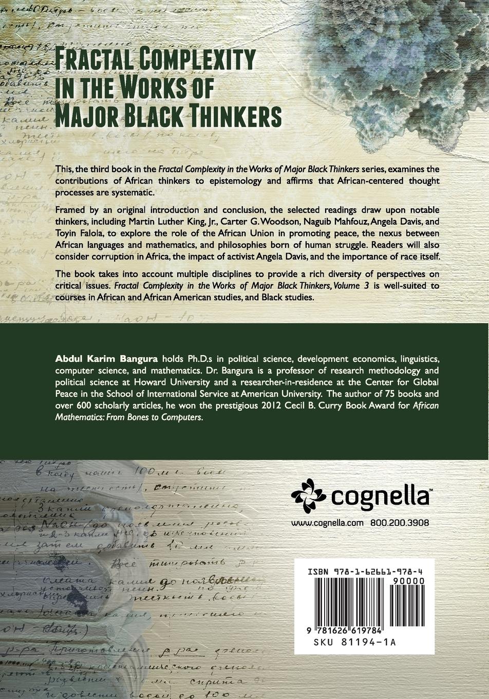 Rückseitencover Fractal Complexity in the Works of Major Black Thinkers, Volume Three