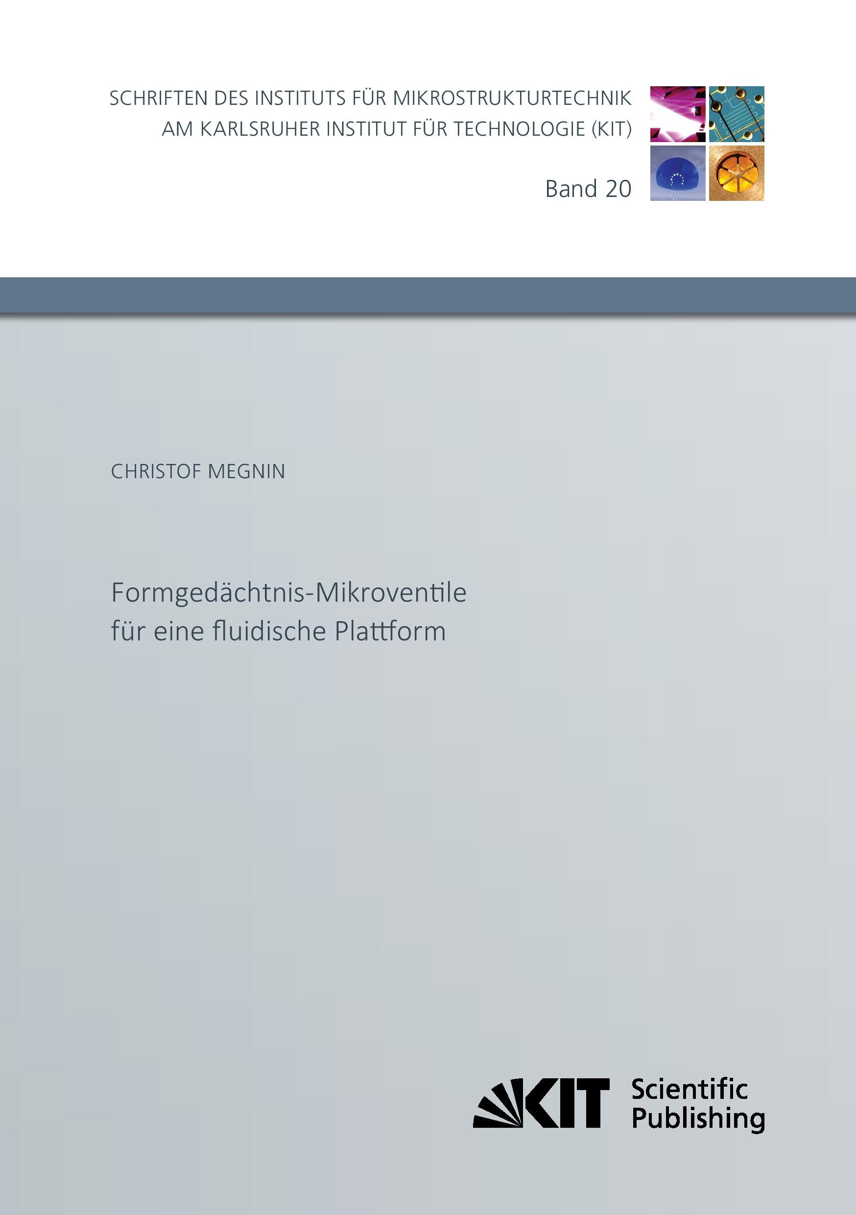 Vorderes Coverbild Formgedächtnis-Mikroventile für eine fluidische Plattform