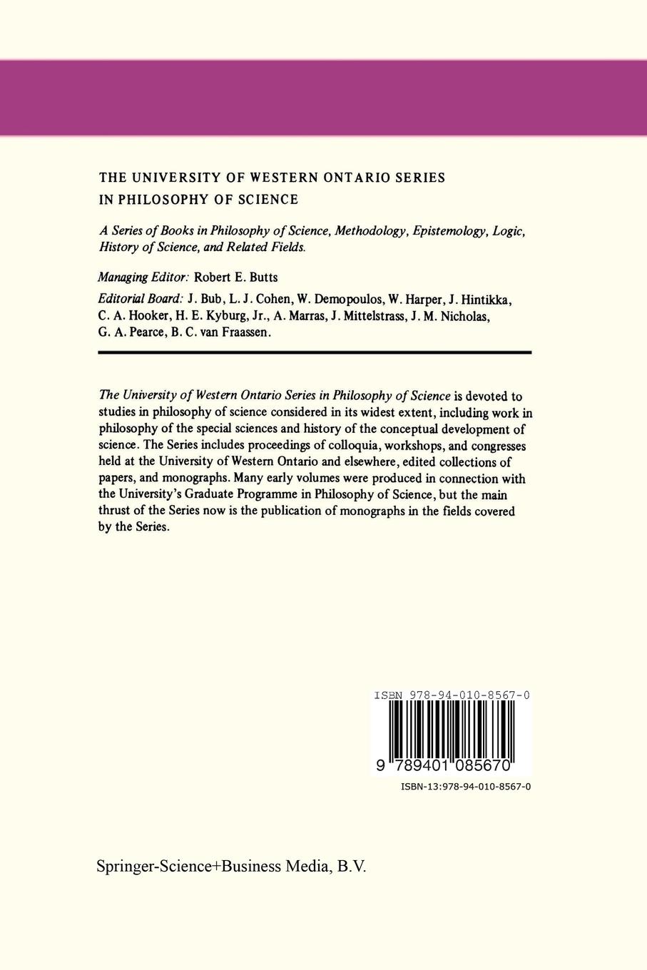 Rückseitencover Laws and other Worlds