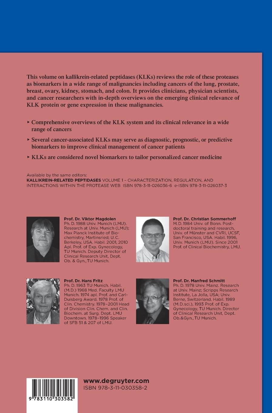 Rückseitencover Novel cancer-related biomarkers