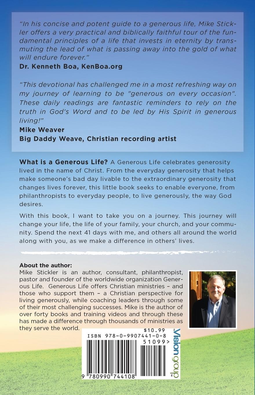 Rückseitencover A Journey to Generosity