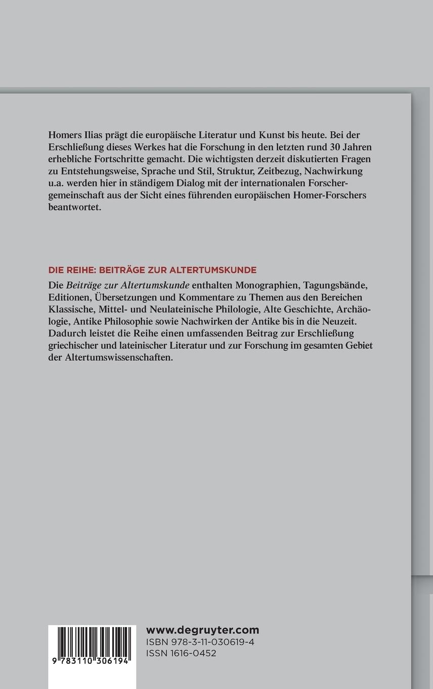 Rückseitencover Homers Ilias