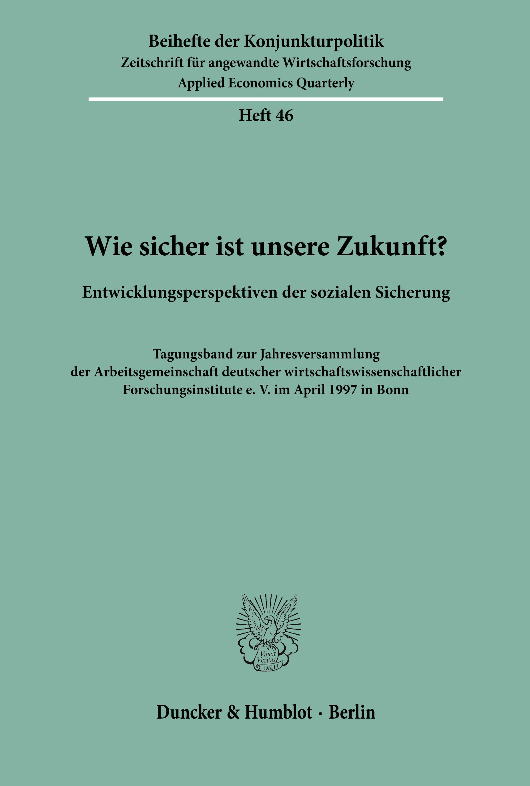 Vorderes Coverbild Wie sicher ist unsere Zukunft?