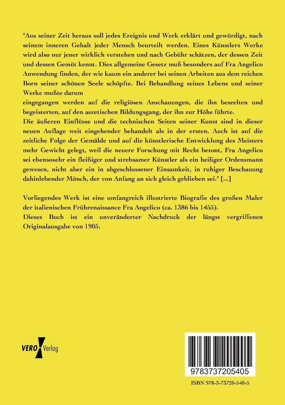 Rückseitencover Fra Giovanni Angelico da Fiesole