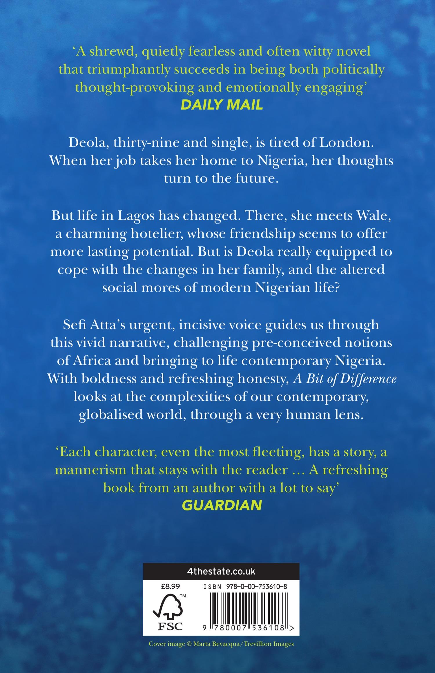 Rückseitencover A Bit of Difference