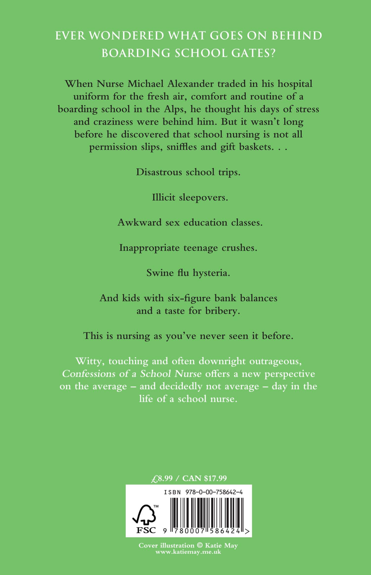 Rückseitencover Confessions of a School Nurse