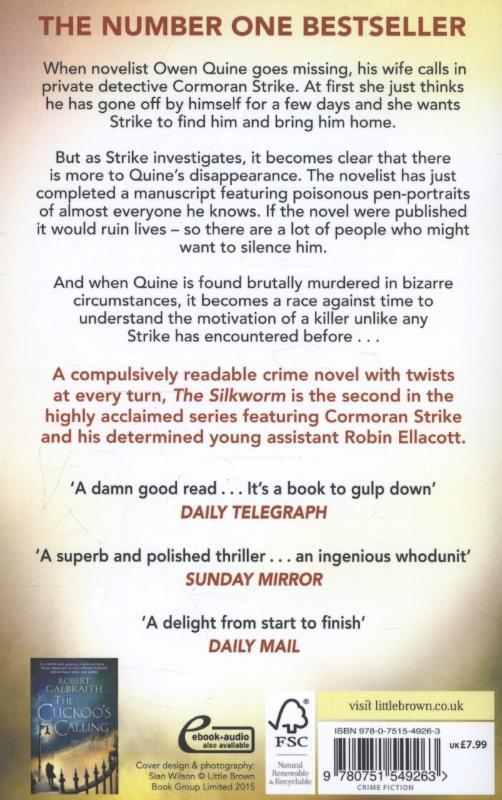 Rückseitencover The Silkworm