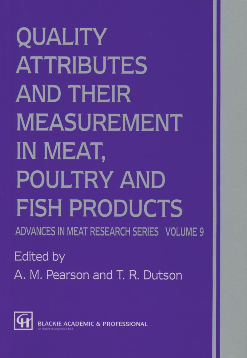 Vorderes Coverbild Quality Attributes and their Measurement in Meat, Poultry and Fish Products