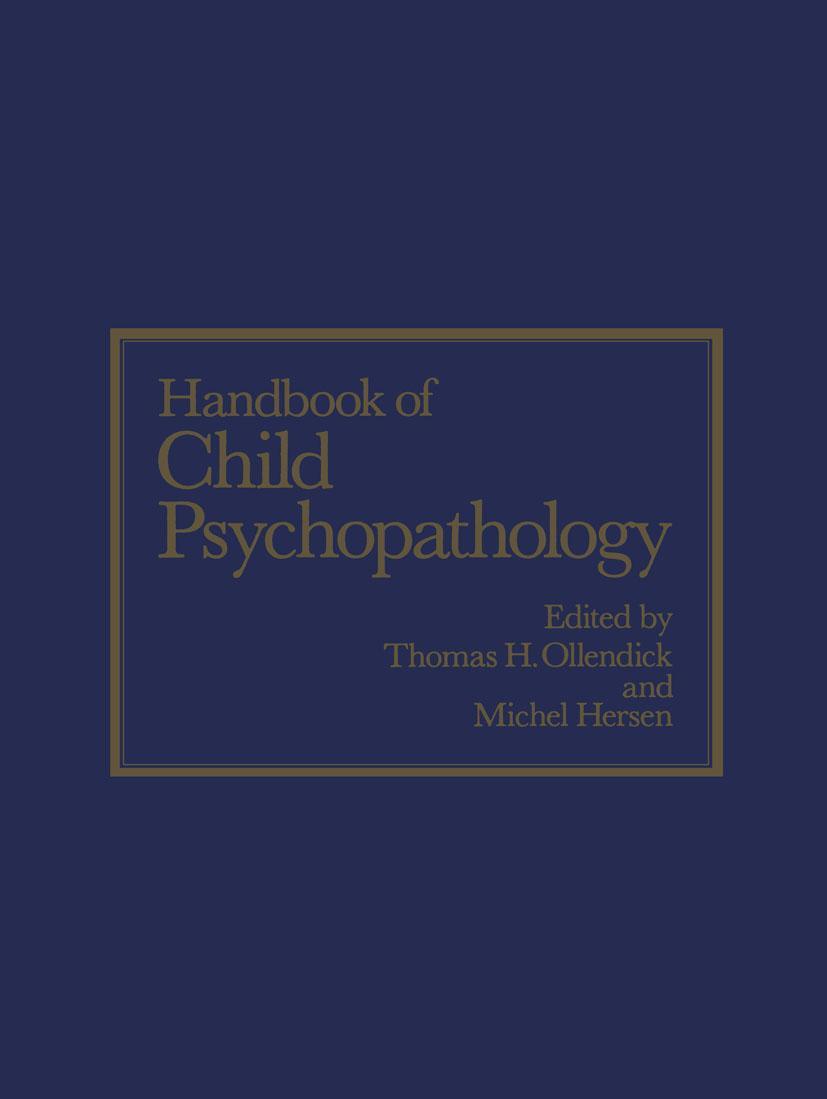 Vorderes Coverbild Handbook of Child Psychopathology