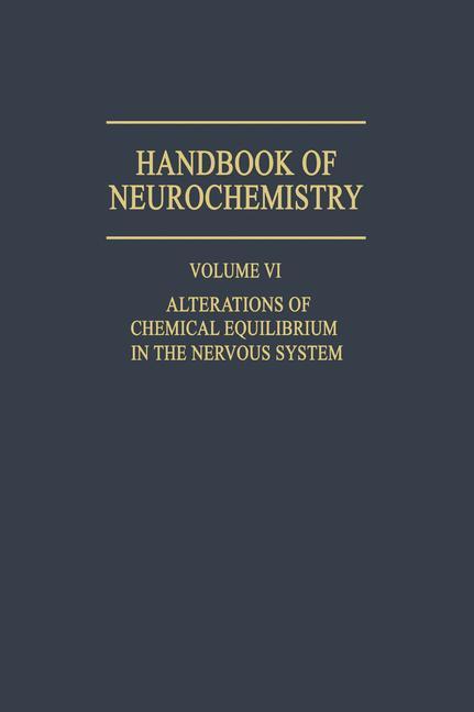 Vorderes Coverbild Alterations of Chemical Equilibrium in the Nervous System
