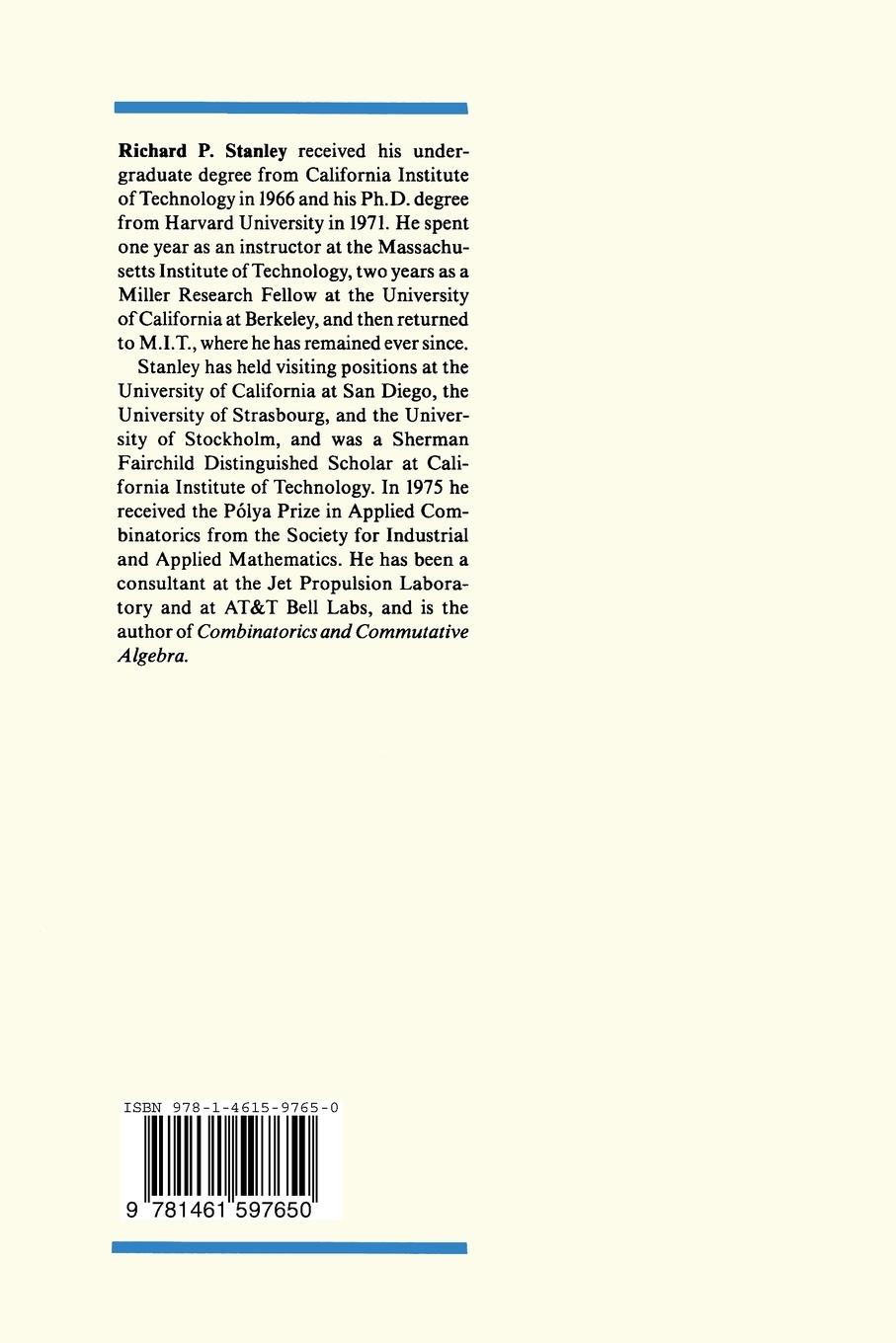 Rückseitencover Enumerative Combinatorics