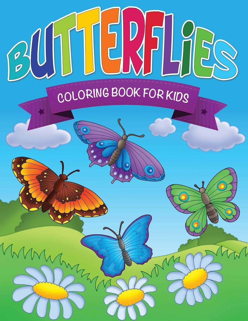 Vorderes Coverbild Butterflies Coloring Book for Kids