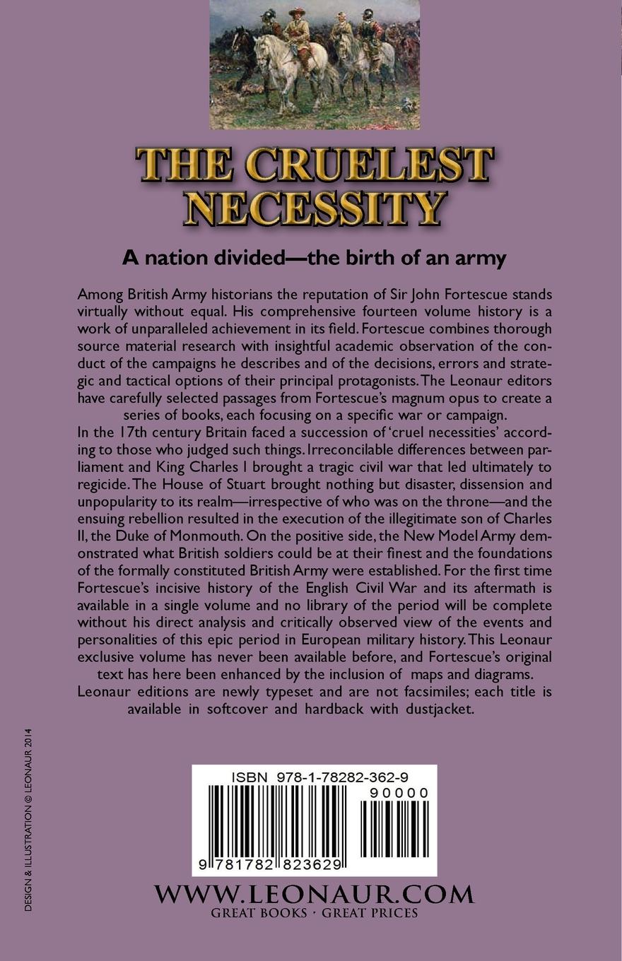 Rückseitencover Sir John Fortescue's 'The Cruelest Necessity'