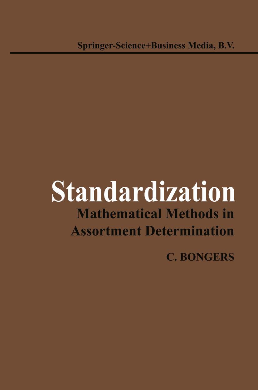 Vorderes Coverbild Standardization: Mathematical Methods in Assortment Determination