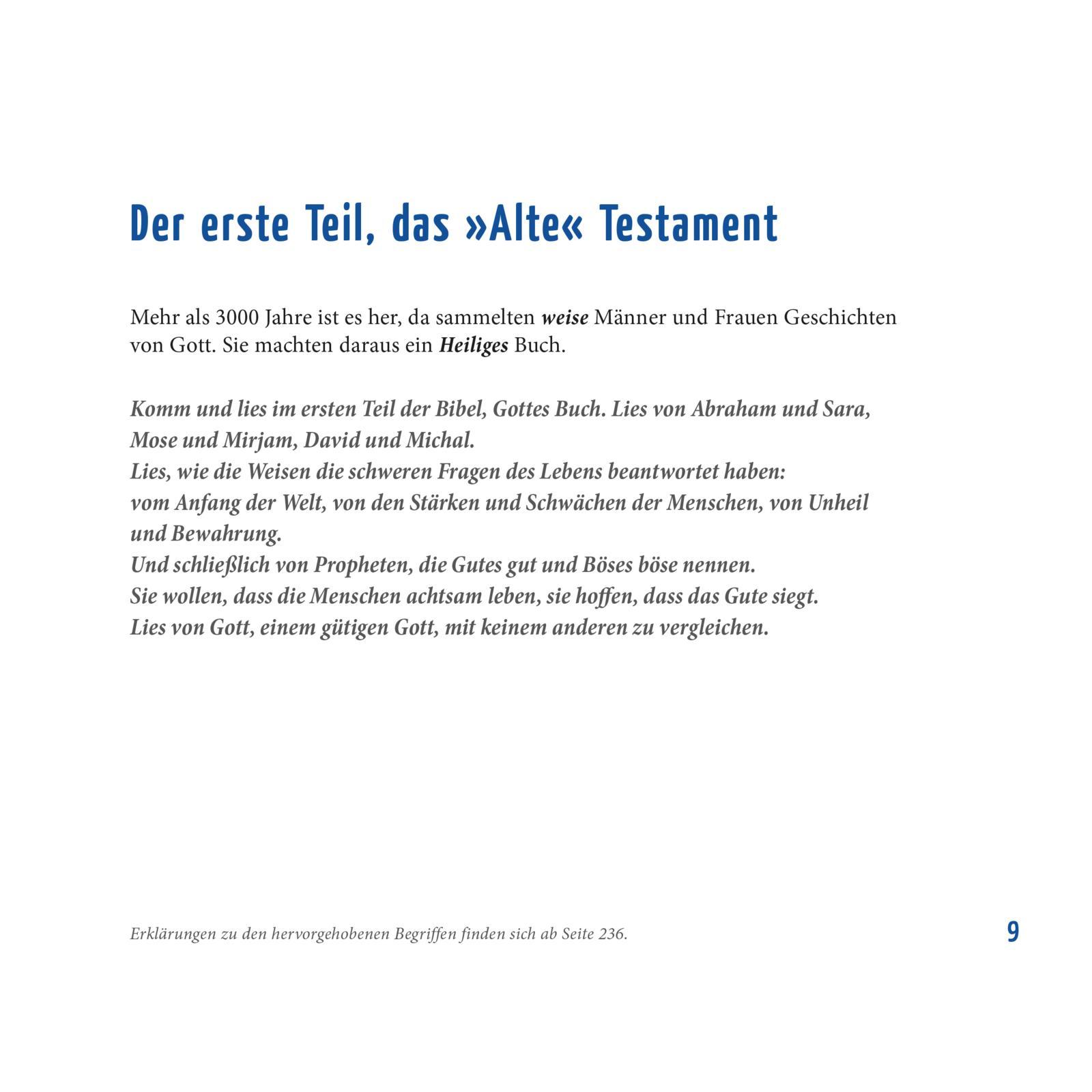 Beispielinhalt (Bild) Die neue Erzählbibel