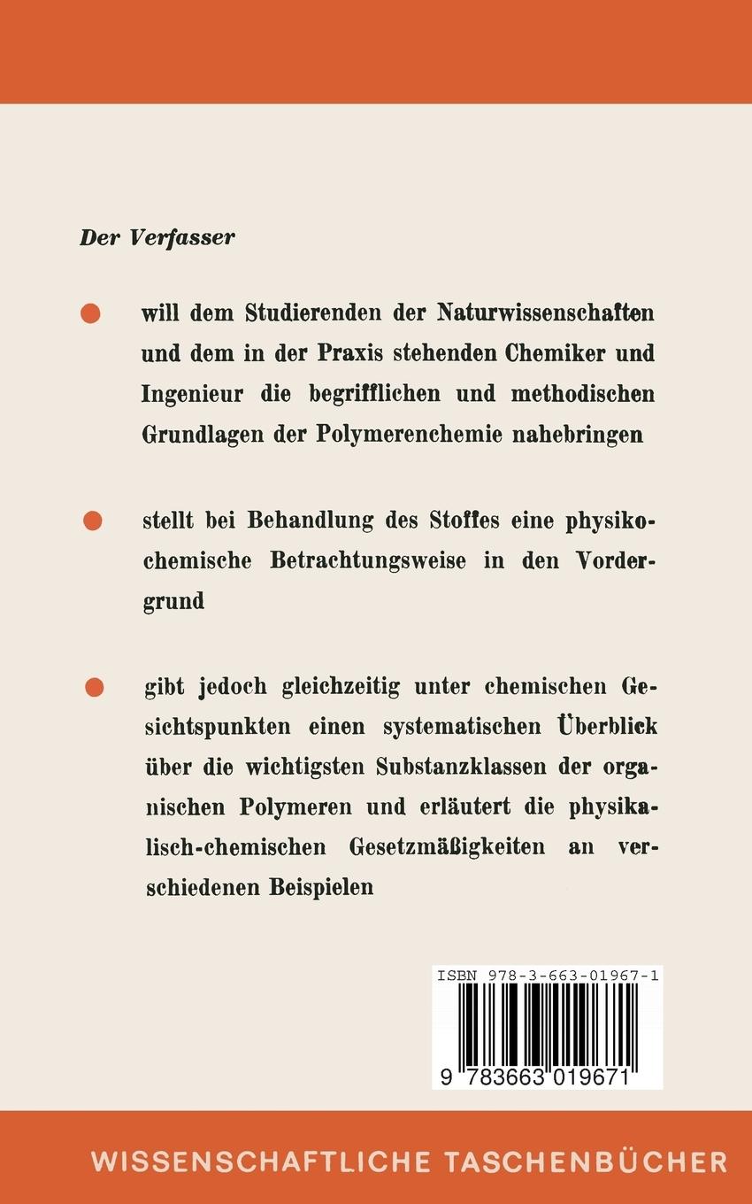 Rückseitencover Grundlagen der makromolekularen Chemie