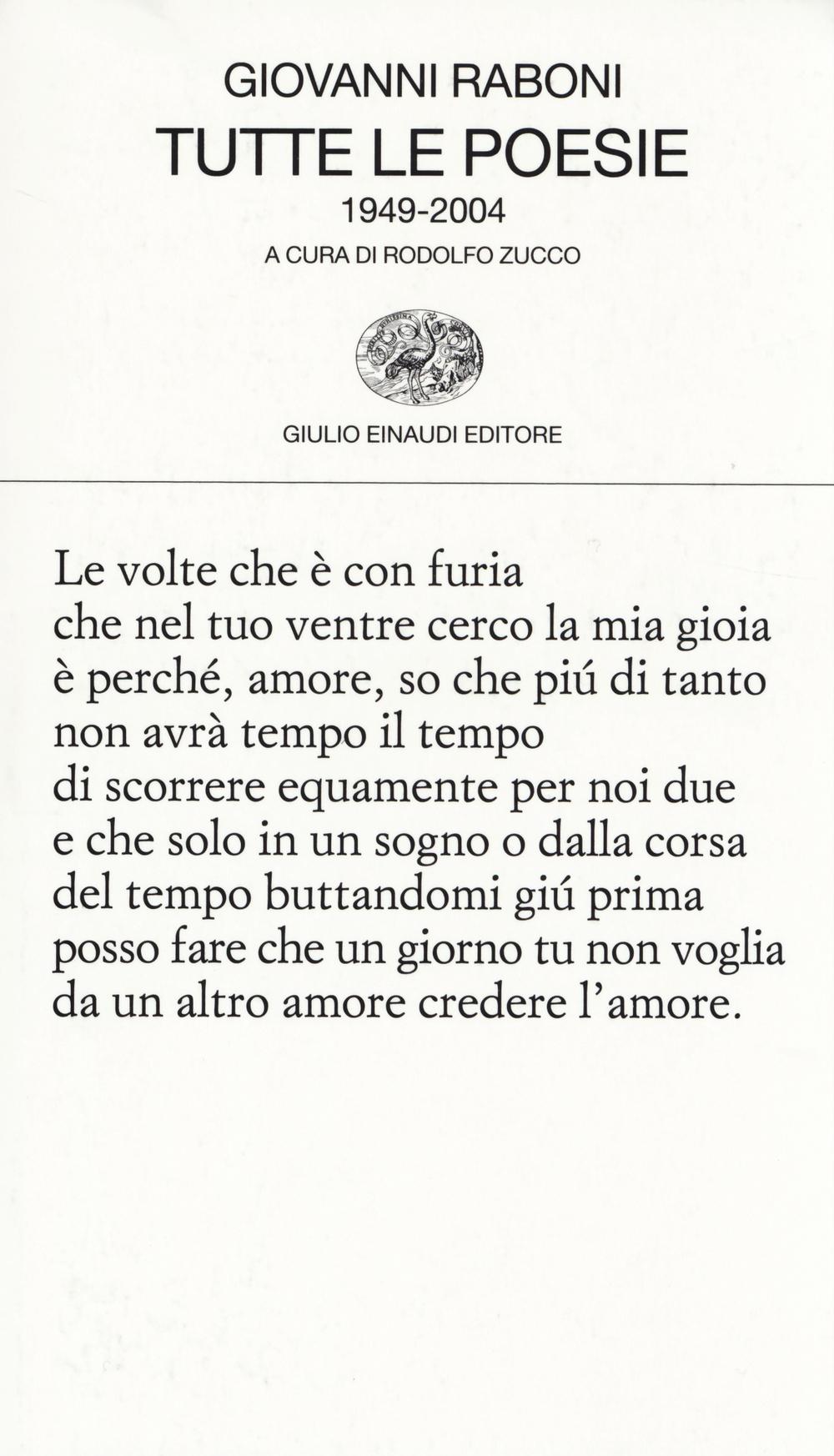 Vorderes Coverbild Tutte le poesie (1949-2004)